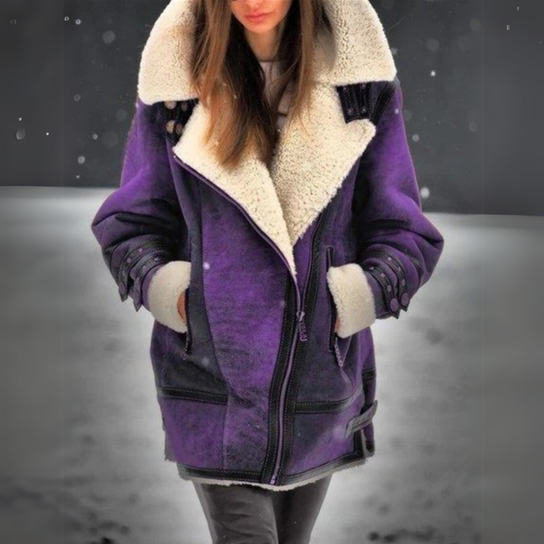 Emily - Manteau aviateur en cuir
