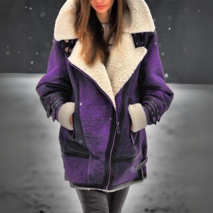 Emily - Manteau aviateur en cuir