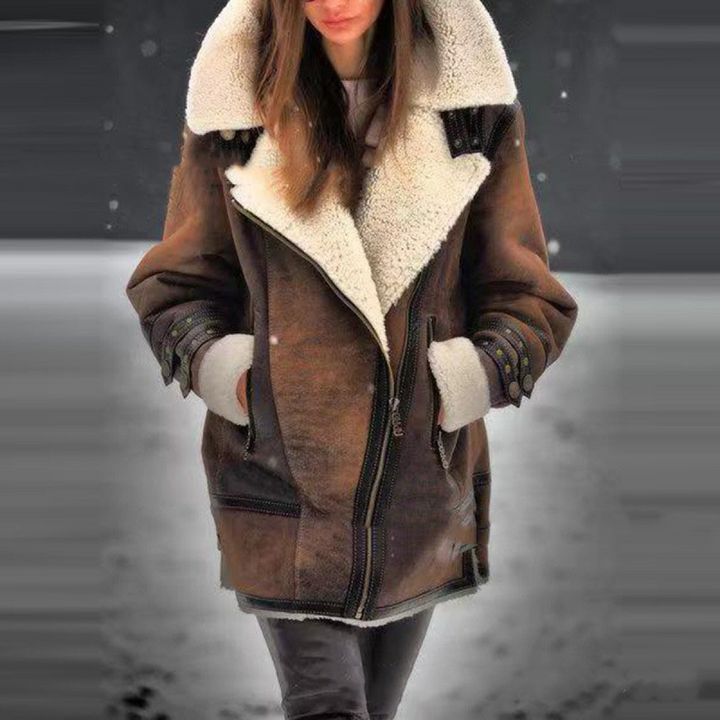 Emily - Manteau aviateur en cuir